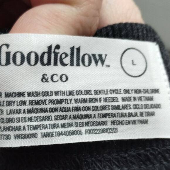 Goodfellow & Co Men's Size Large Charcoal Gray Knit Jogger Pajama Pants - Picture 5 of 5